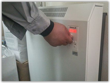 蓄熱暖房器導入事例6